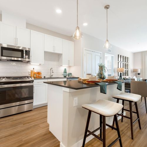 Parkside Providence Town Center : Generous open floor plans with large windows