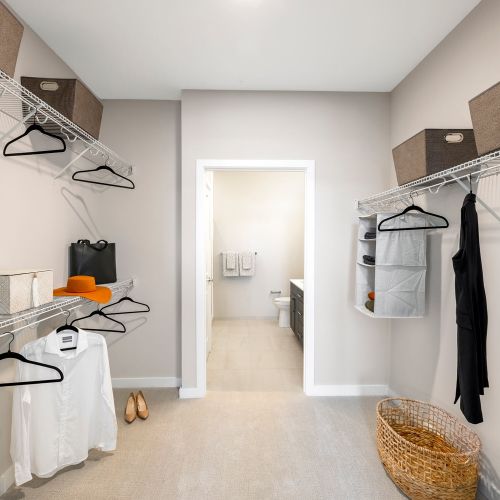 Build your dream wardrobe in our walk-in closets