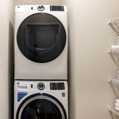 Full sized washers and dryers