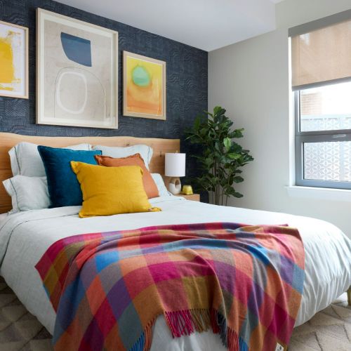 Light-filled bedrooms make for a positive start to your day.