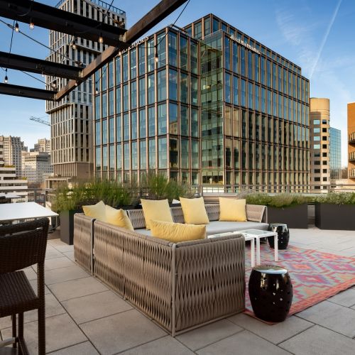 Our rooftop retreat delights in city views