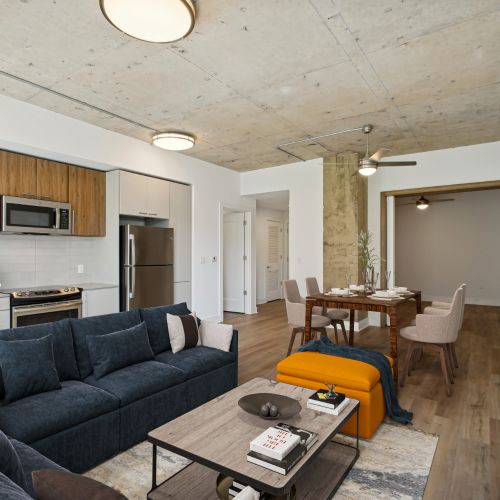 Spacious one, two, and three-bedroom floor plans