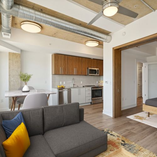 Wood-style plank flooring