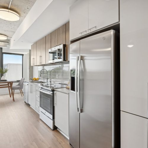 Modern, flat-panel cabinets