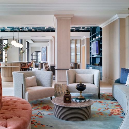 Inviting lounge area