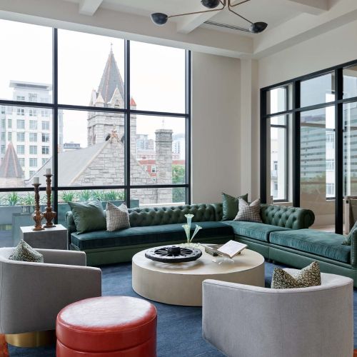 Inviting lounge area