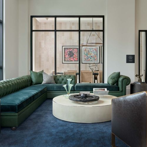 Inviting lounge area