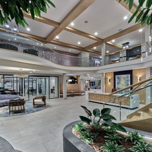 Elegant entrance lobby