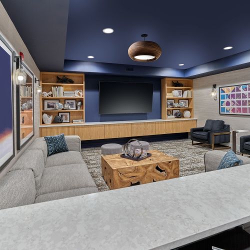 Enjoy a movie at the media room