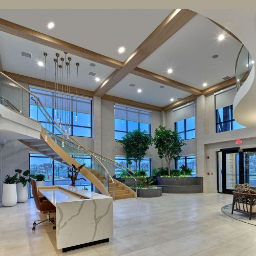 Elegant entrance lobby