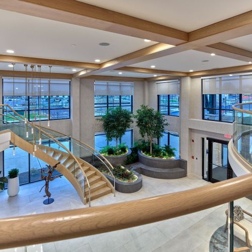 Elegant entrance lobby