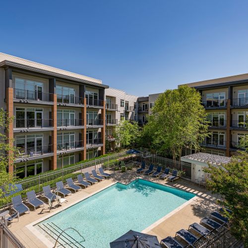Birds eye view of our pool 