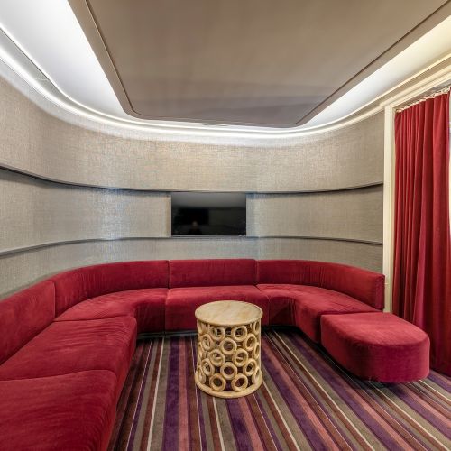Private film screening room 