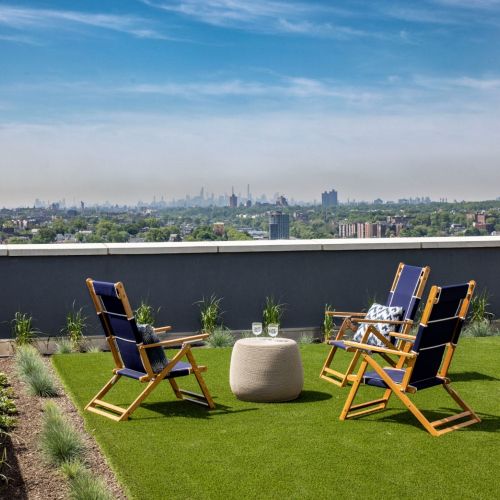 Roof deck lawn chairs