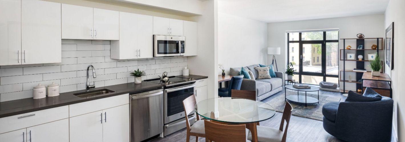 42 Broad : Meticulously crafted apartments with 9' ceilings and 7' tall windows