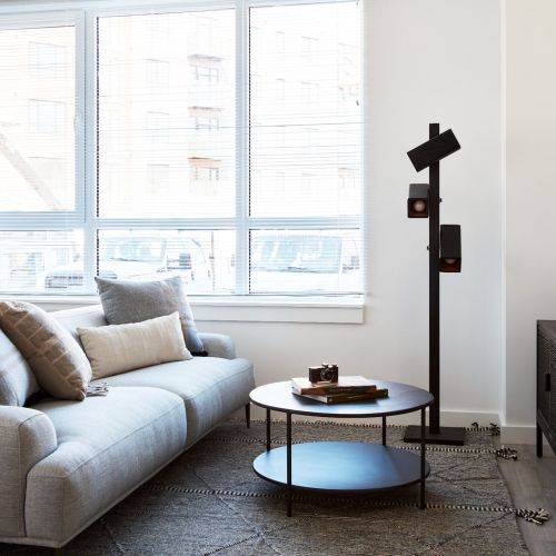 Living areas with oak engineered wood flooring