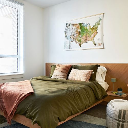 Large windows providing bedrooms with streams of natural light