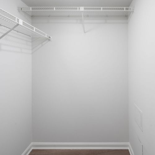 Stay organized with spacious walk-in closets.