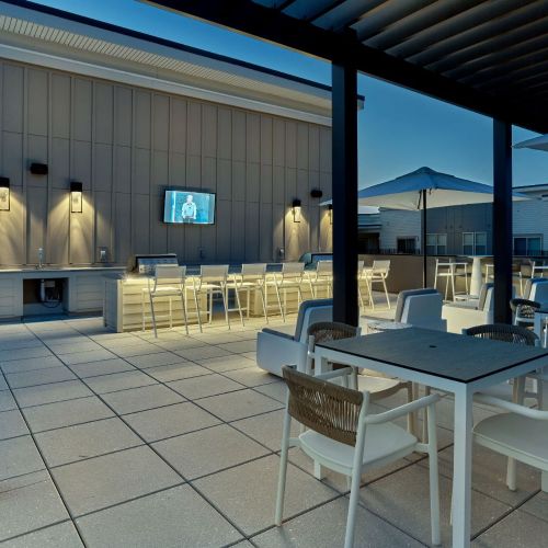 Rooftop terrace overlooking The Grove