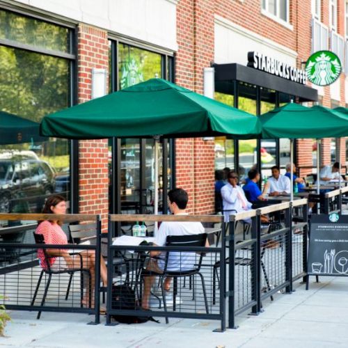 Fuel up for the day at Starbucks