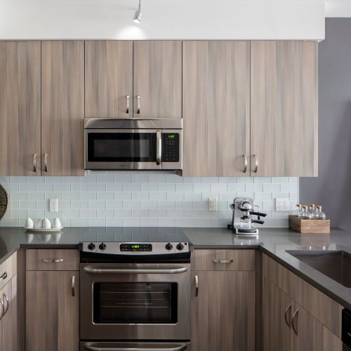 Frigidaire appliances, including slide-in range and refrigerator