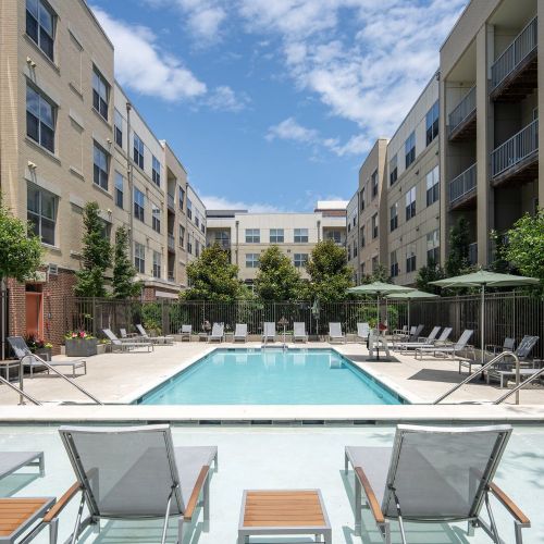 Retreat to the sparkling, resort-style pool 