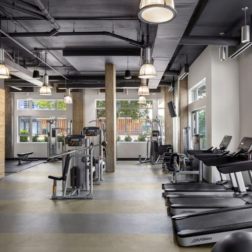 Modern, fully equipped 2200-square foot fitness facility