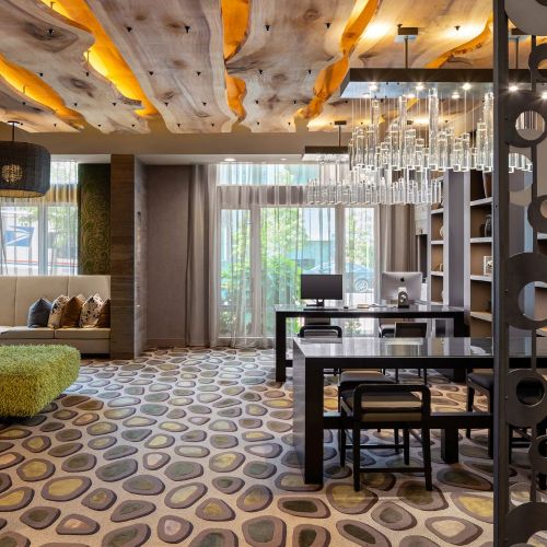 Conveniently work-from-home in the business center with printing services