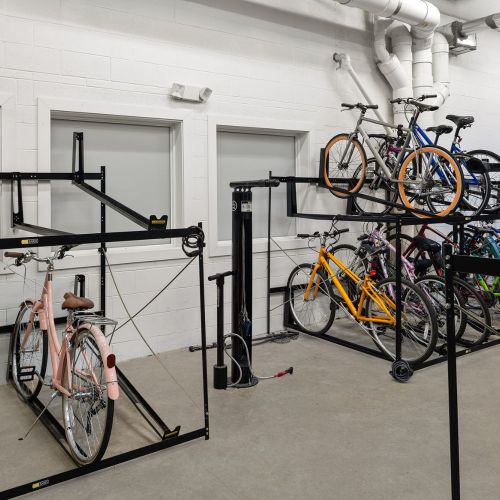 Accessible, on-site bike storage 