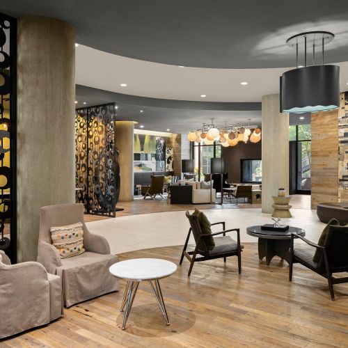 Warm and welcoming entry lounge