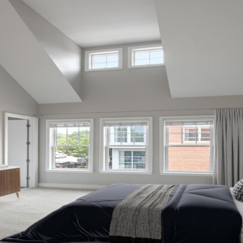 Dramatically high ceilings in Loft residences.