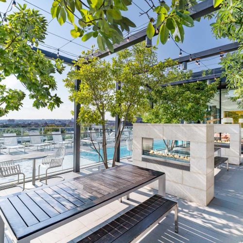 Escape to the rooftop terrace for lounging, grilling and socializing