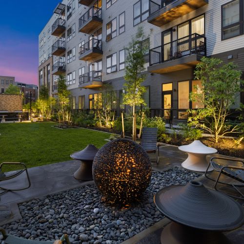 Hangout with Friends in our Well-Lit Courtyard Seating Area 