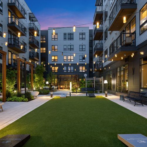 Play Cornhole at Night 