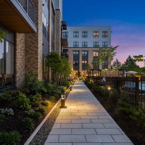Scenic Walkway to the Pool 