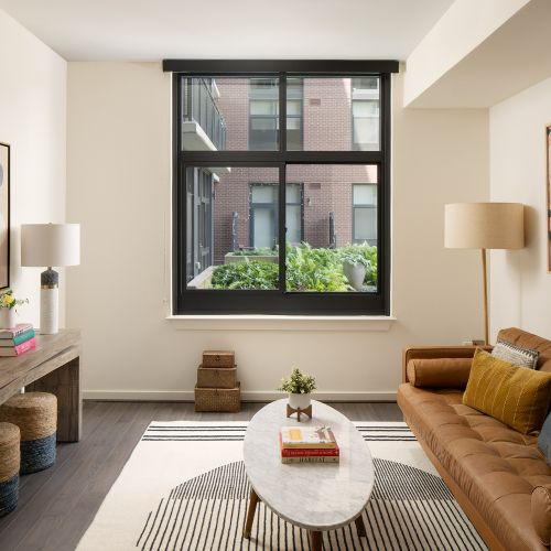 Unwind with a good book or your favorite show in the comfort of your living room.