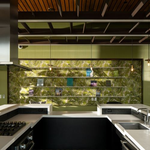 Unwind with friends and neighbors in our stylish club room.