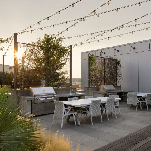 Fire up the grill and host a memorable cookout in our rooftop haven.
