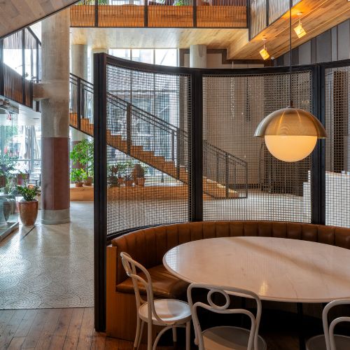 Savor a cup of coffee or engage in lively conversation with neighbors in our cozy lobby cafe seating.