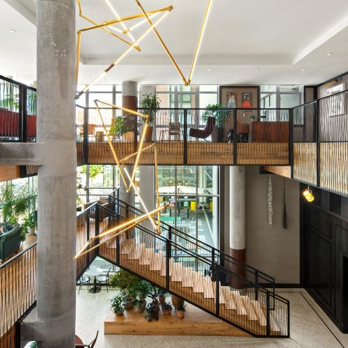 Discover the perfect blend of sophistication and comfort in our lobby.