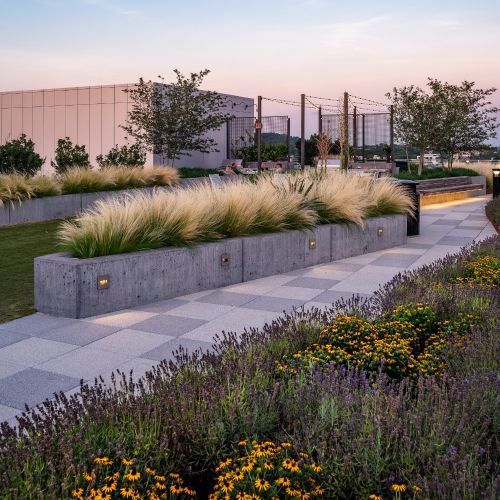 Enjoy the warmth of the sun and the cool evening breezes on our rooftop terrace.