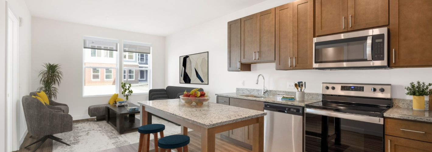 Aspen at Melford Town Center : Flexible floor plans with beautiful plank flooring