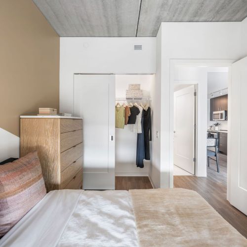 Primary Room with Closet 