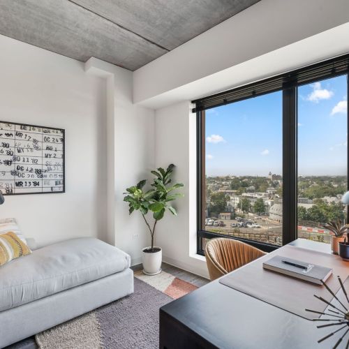 Living Area with a Den