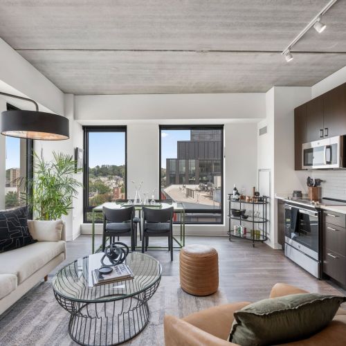 Living Area with Kitchen