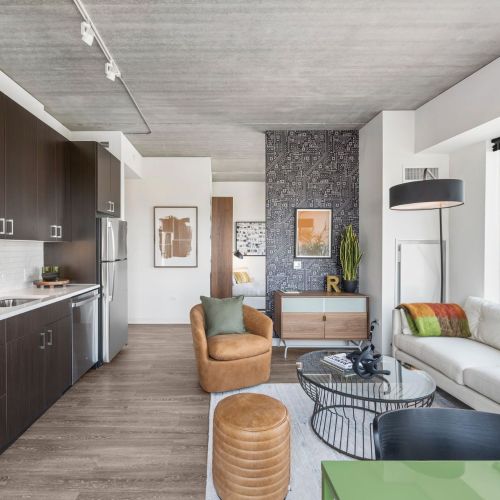 Living Room with Corner View