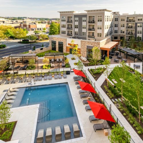 Birds Eye View of Courtyard 
