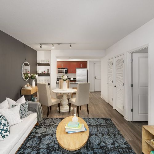 Get cozy in our beautiful living rooms.