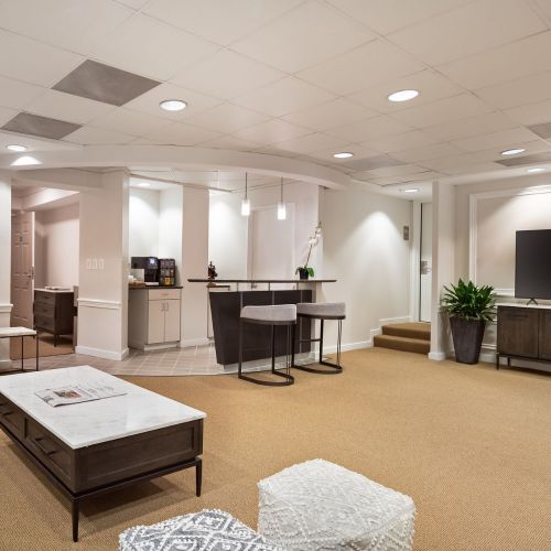 Enjoy the large big screen TV with guests in our clubroom