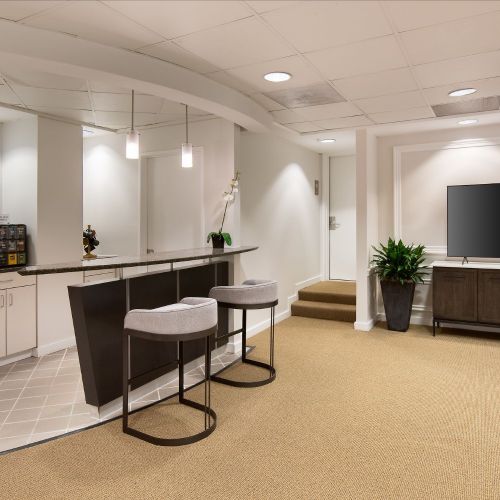 Relax and unwind in our clubroom. 